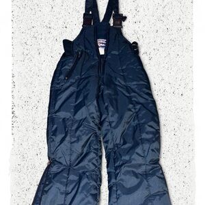 Youth sz L Navy Blue Snow Bib Overalls